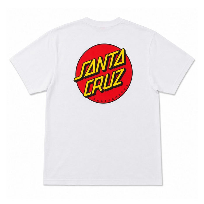 Santa Cruz Classic Dot Chest T-Shirt White
