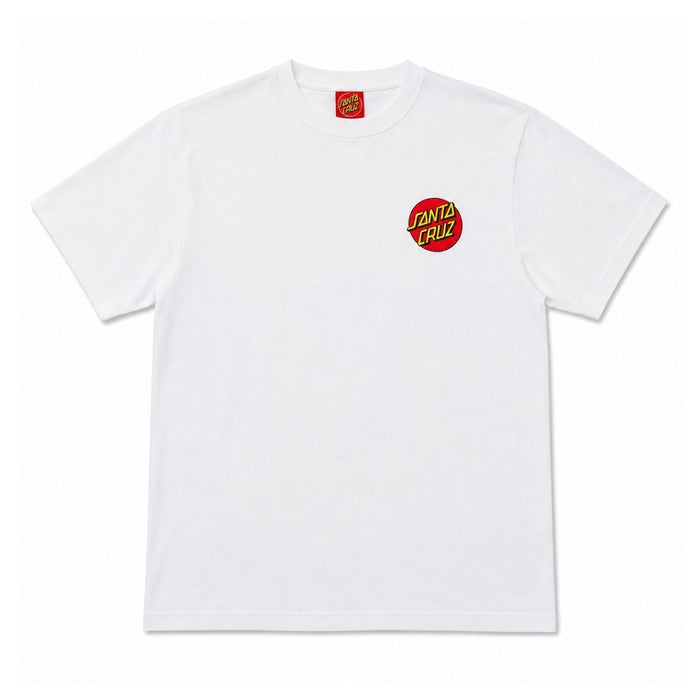 Santa Cruz Classic Dot Chest T-Shirt White