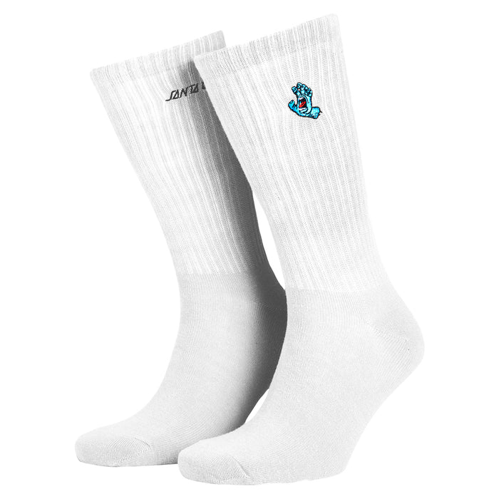 Santa Cruz Screaming Mini Hand Socks White
