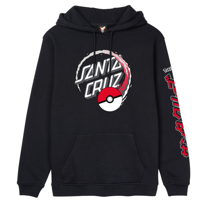 Santa Cruz X Pokemon Poke Ball Dot Hoodie Black