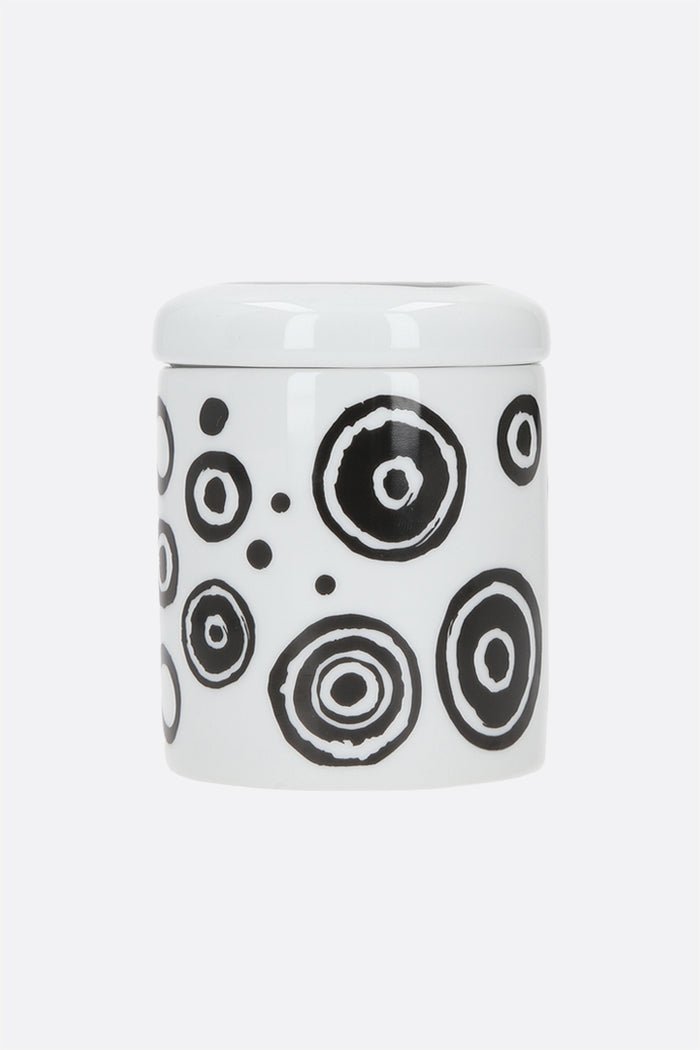 scented candle with cover