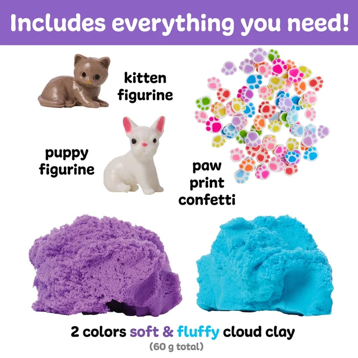 Sensory Minis Play Jar with Cloud Clay - Pets