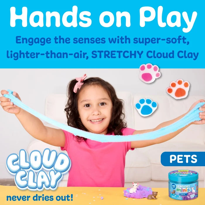 Sensory Minis Play Jar with Cloud Clay - Pets