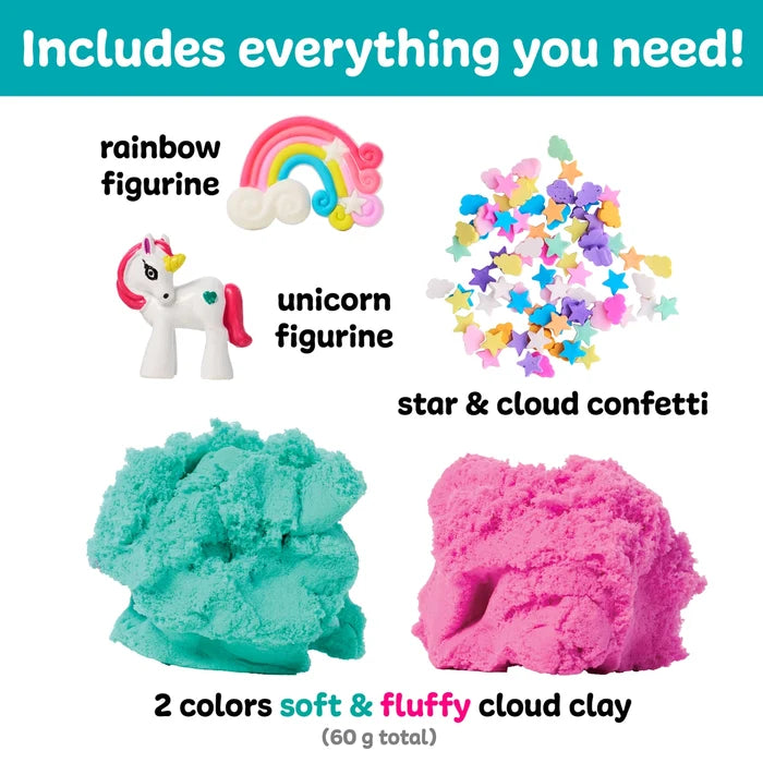 Sensory Minis Play Jar with Cloud Clay - Unicorn