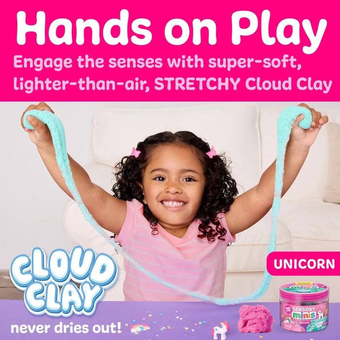 Sensory Minis Play Jar with Cloud Clay - Unicorn
