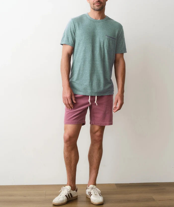 Signature Embroidered Pocket Tee Deep Sea