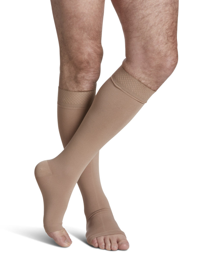 Sigvaris Secure Knee High 40-50mmHg Open Toe - Compression Level: Severe 40-50 MmHg - Unisex - Foot