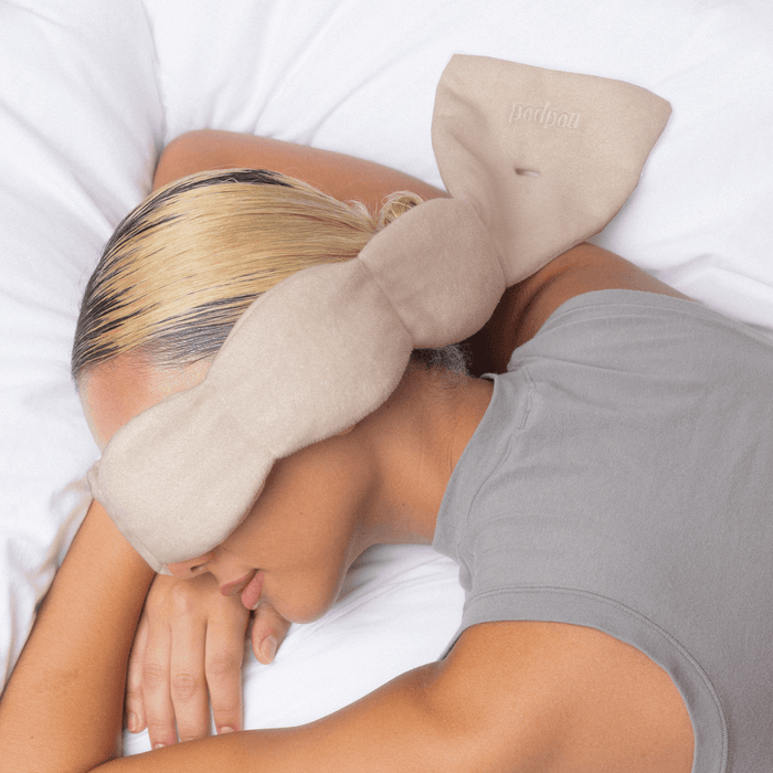 Silk Weighted Sleep Mask-Latte