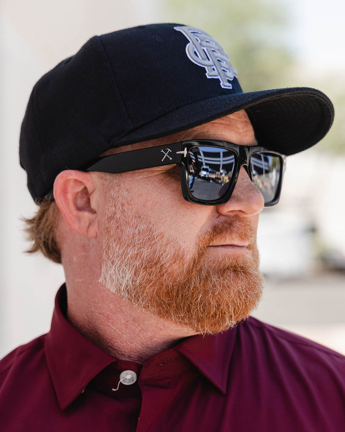 Sledge Sunglasses - Black & Chrome
