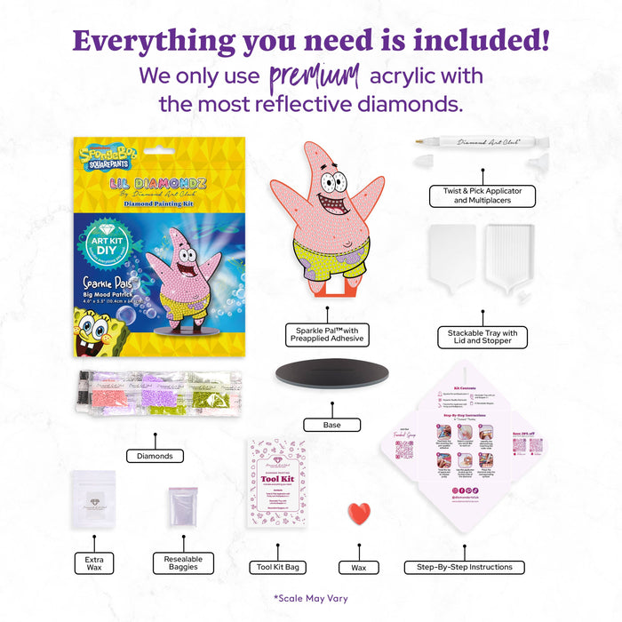 Sparkle Pals™ - Big Mood Patrick - Diamond Art Club DIY Kit