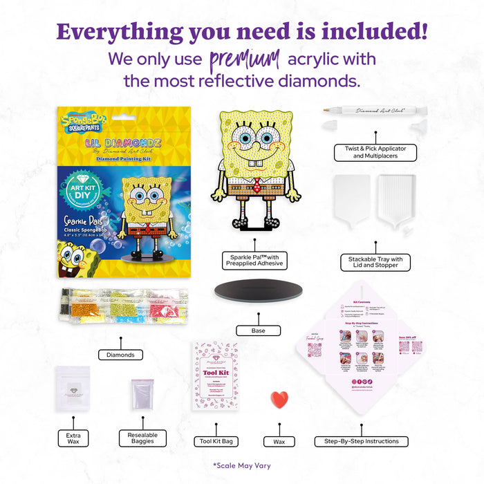 Sparkle Pals™ - Classic SpongeBob™ - Diamond Art Club DIY Kit