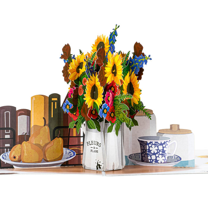 Sunflowers Paper Pop Up Card