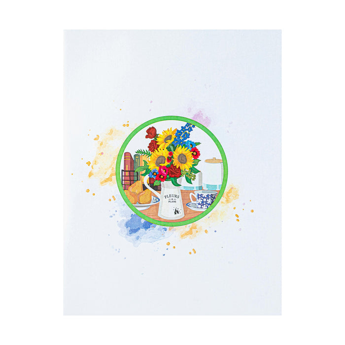 Sunflowers Paper Pop Up Card