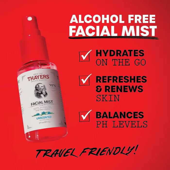 Thayers Witch Hazel Facial Toner Unscented – 3 oz – 12 Pack