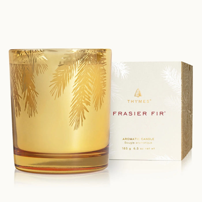 Thymes Frasier Fir Gilded Gold Poured Candle