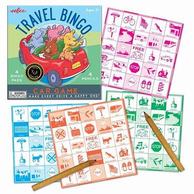 Travel Bingo Car Game