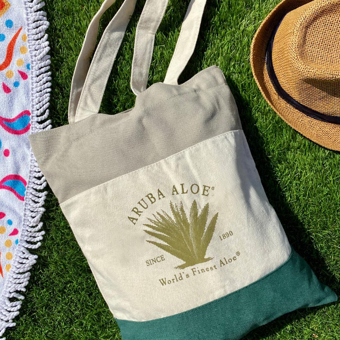 Aruba Aloe Tri-colored Aloe Tote Bag 2