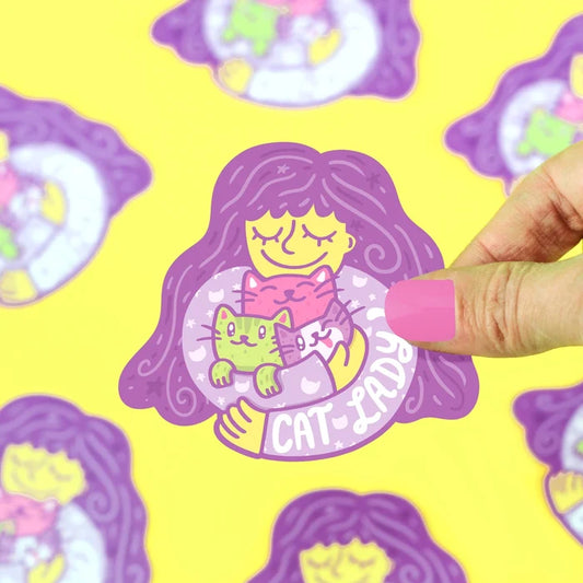 Turtle's Soup 'Cat Lady' Vinyl Sticker