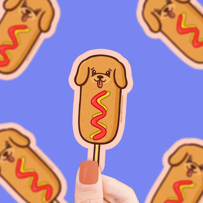 Turtle's Soup Corn Dog Vinyl Sticker