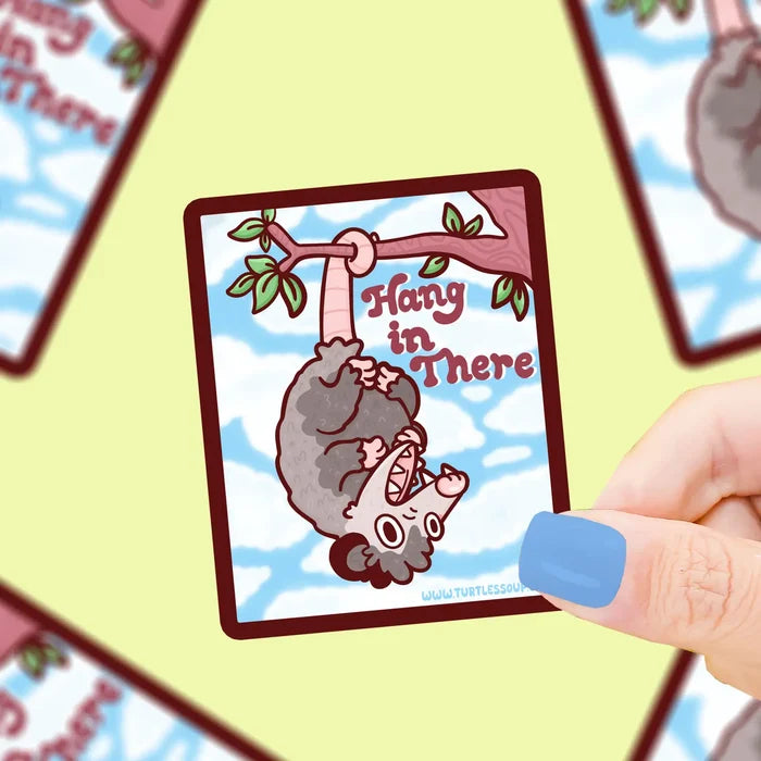 Turtle's Soup 'Hang In There' Vinyl Sticker