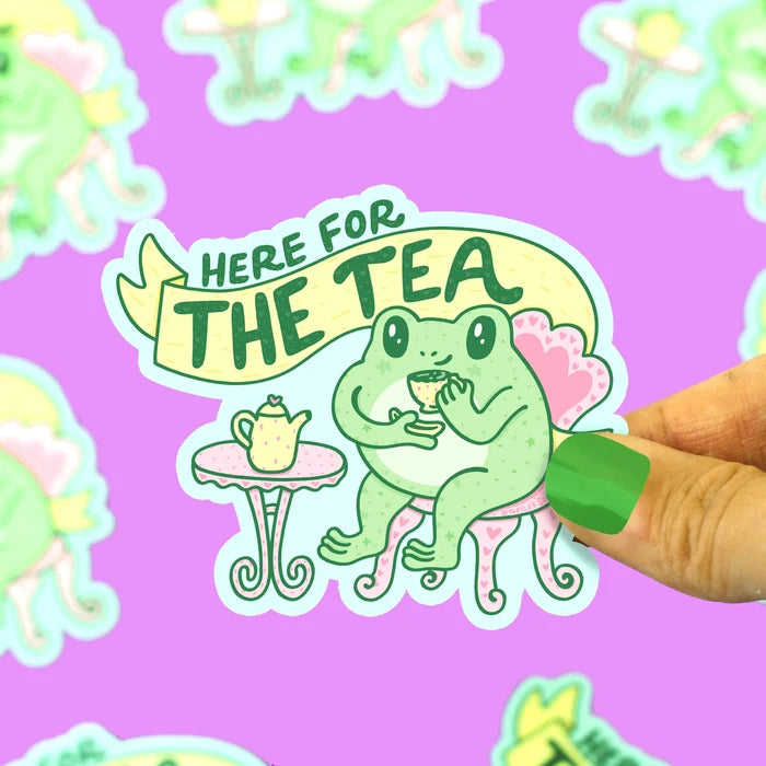 Turtle's Soup 'Here For the Tea' Vinyl Sticker