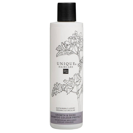 Unique Beauty Growth & Shine Colour Protect Shampoo värjätyille hiuksille 250ml