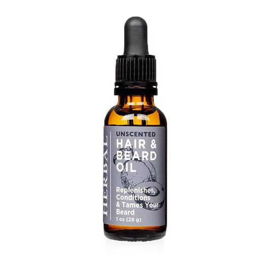 Unscented Beard Oil White Background 1oz Bottle