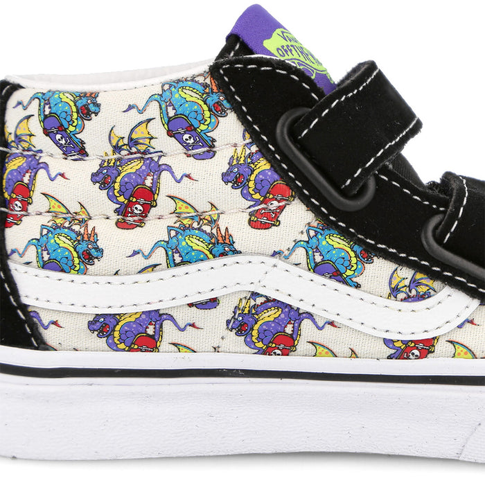Vans Kids Sk8-Mid Reissue (Skate Dragon) Dragon Marshmellow/White