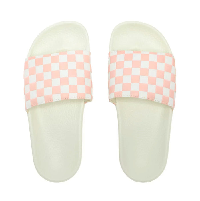 Vans Slide On Sandalen Checkerboard Pearl/Marshmallow