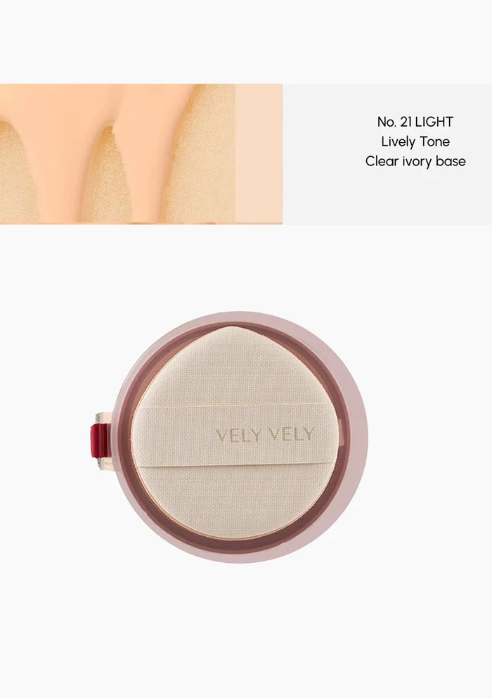(BUY 1 REFILL) #21 LIGHT VELY VELY LAYER FIT CUSHION (Expiry Date: Oct 2026)