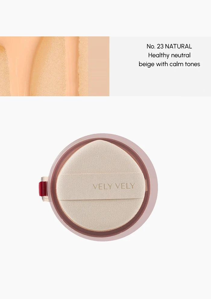 (BUY 1 REFILL) #23 NATURAL VELY VELY LAYER FIT CUSHION (Expiry Date: Oct 2026)