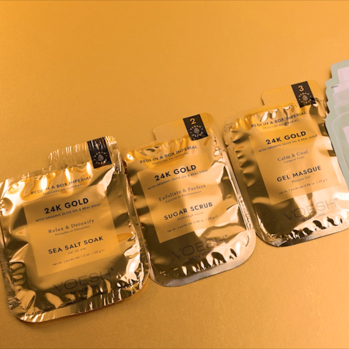 Voesh 6 Step Pedi-in-a-Box 24K Gold