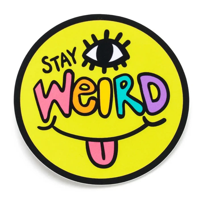 Wokeface 'Stay Weird' Vinyl Sticker