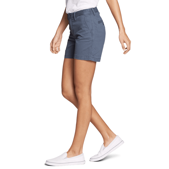 Women's Willit Stretch Legend Wash Shorts - 5"-Dusted Indigo-Regular-5