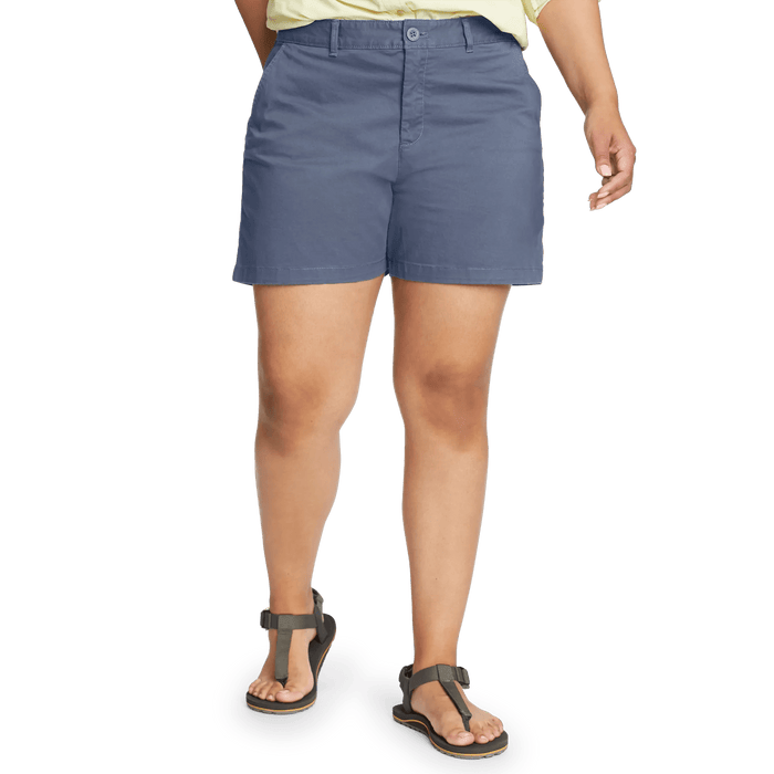 Women's Willit Stretch Legend Wash Shorts - 5"-Dusted Indigo-Plus-7