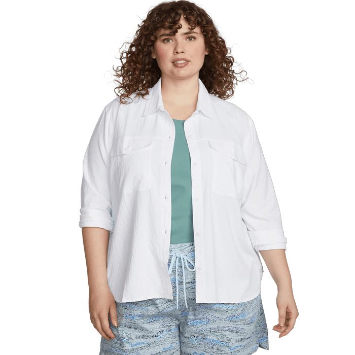 Women's Long-Sleeve Mountain 3.0 Shirt - Solid-White-Plus-2