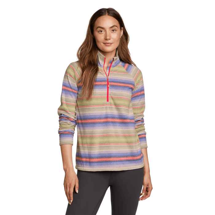 Women's Quest Fleece 1/4-Zip Pullover - Printed-Pale Lavendar-Regular-18