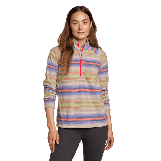 Women's Quest Fleece 1/4-Zip Pullover - Printed-Pale Lavendar-Regular-18