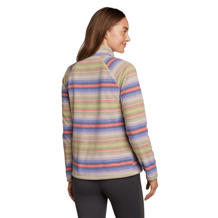 Women's Quest Fleece 1/4-Zip Pullover - Printed Pale Lavendar Regular-1