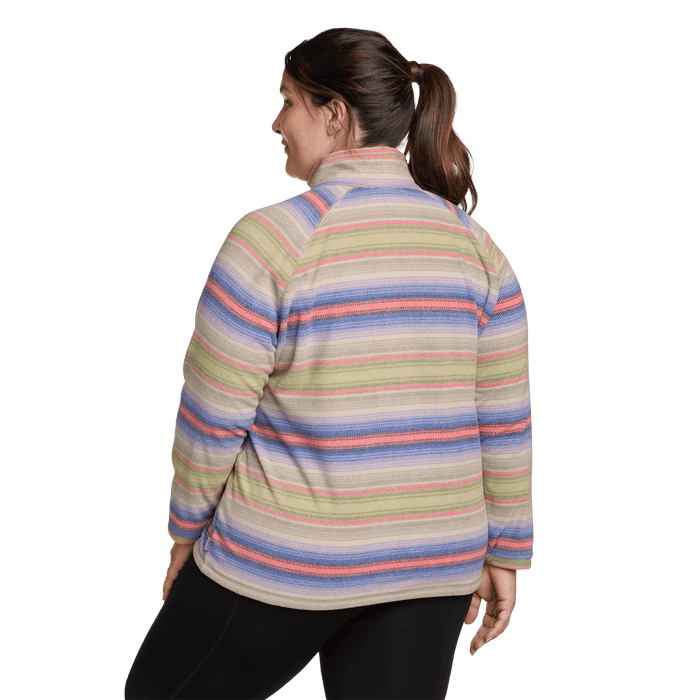 Women's Quest Fleece 1/4-Zip Pullover - Printed-Pale Lavendar-Plus-6