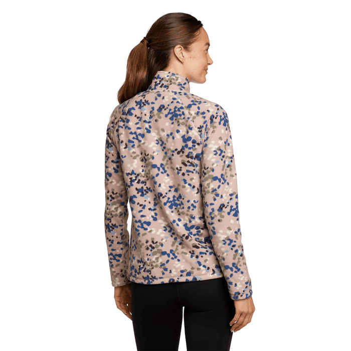 Women's Quest Fleece 1/4-Zip Pullover - Printed-Dk Mulberry-Regular-7