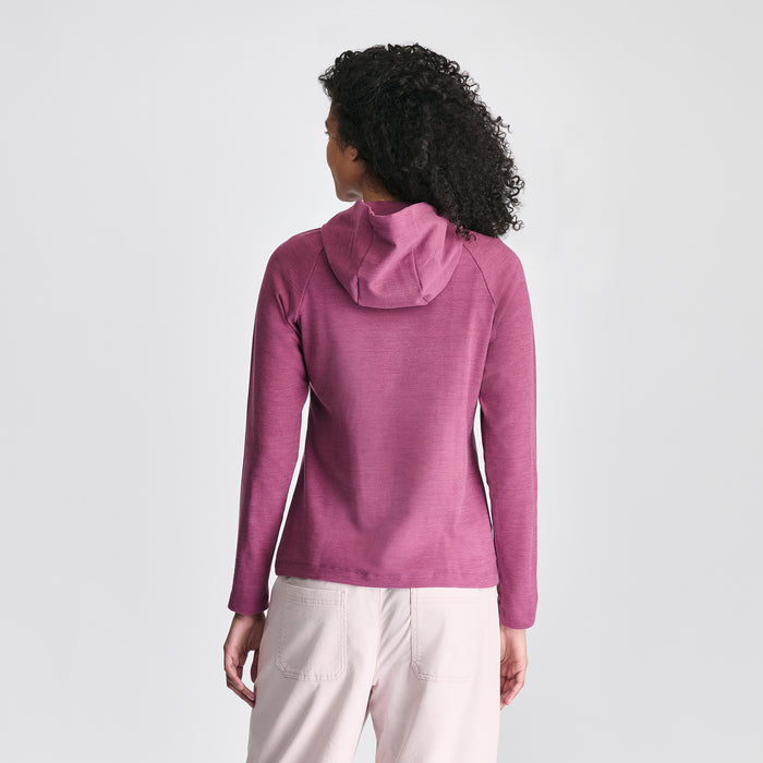 Women's Quest Flex Hoodie-Wine-5