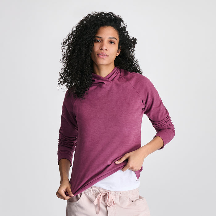 Women's Quest Flex Hoodie-Wine-6