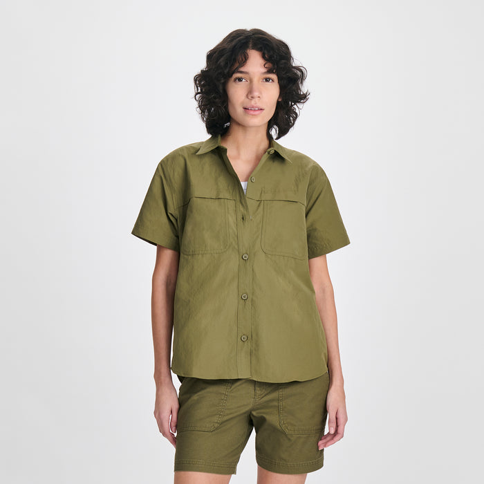 Women's Rainier Short-Sleeve Ripstop Shirt-Alder-Regular-C1