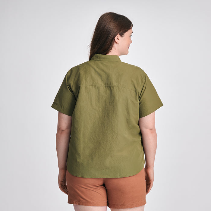 Women's Rainier Short-Sleeve Ripstop Shirt-Alder-Plus-F1