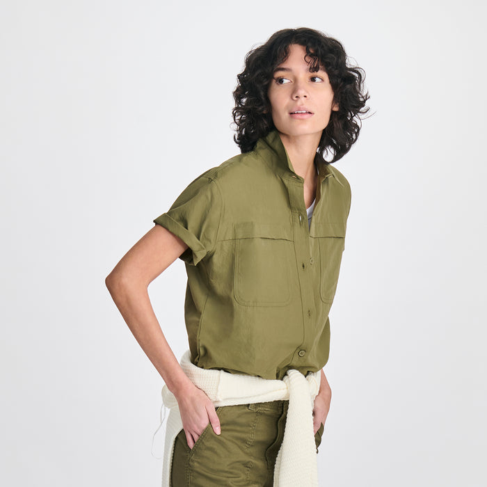 Women's Rainier Short-Sleeve Ripstop Shirt-Alder-Regular-T2
