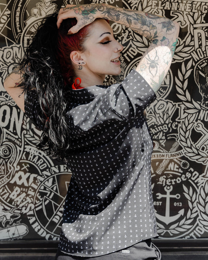 Women's Salty Dog Party Shirt - Black & White - Dixxon Flannel Co.