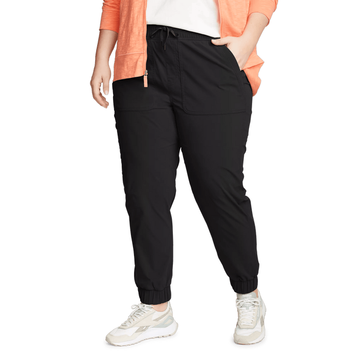Women's Sightscape Horizon Stretch Pull-On Joggers-Black-Plus-2