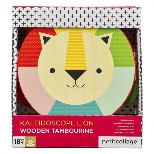 Wooden Tambourine - Kaleidoscope - Lion