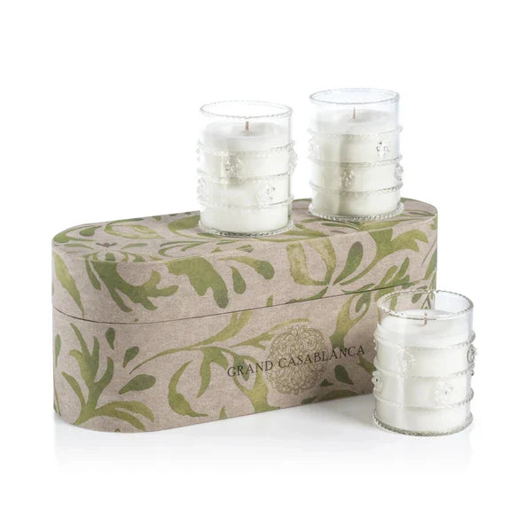Zodax Grand Casablanca Scented Candle Trio